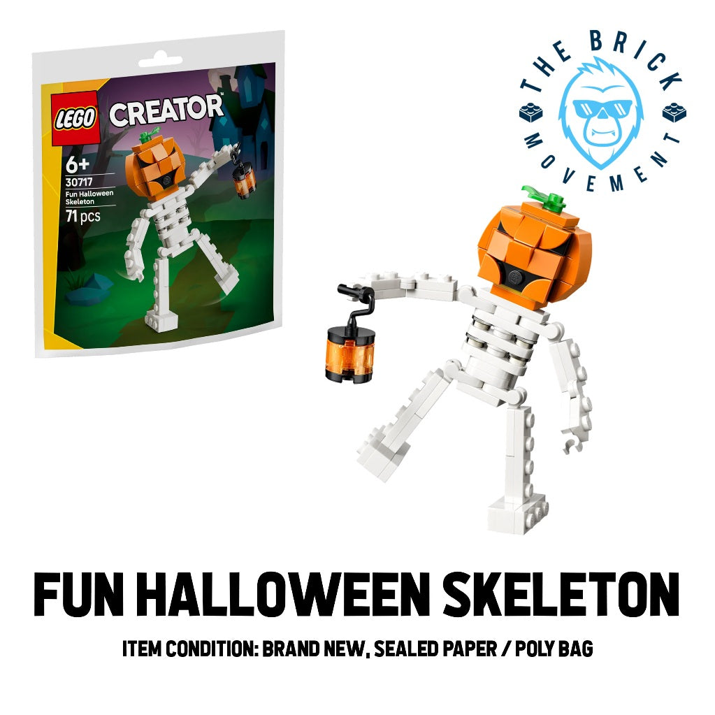LEGO CITY Fun Halloween Skeleton Polybag / Paper bag