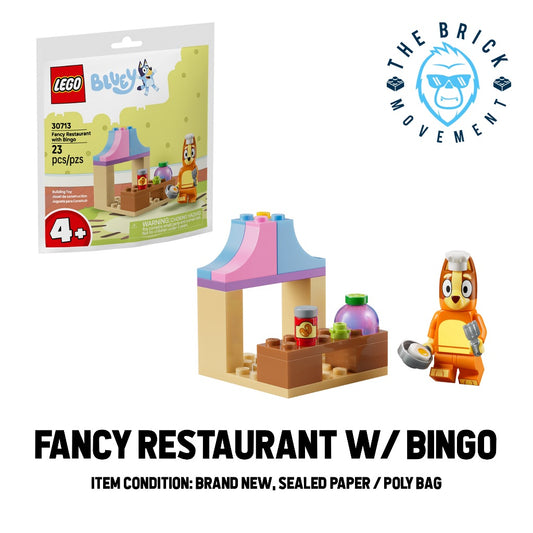 LEGO BLUEY Fancy Restaurant w/ Bingo Paper Bag / Polybag