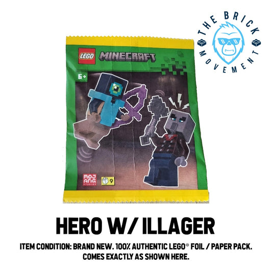 LEGO MINECRAFT Hero w/ Illager Foil / Paper Pack