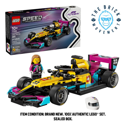 LEGO SPEED CHAMPIONS 77258 F1 ACADEMY LEGO Race Car Set