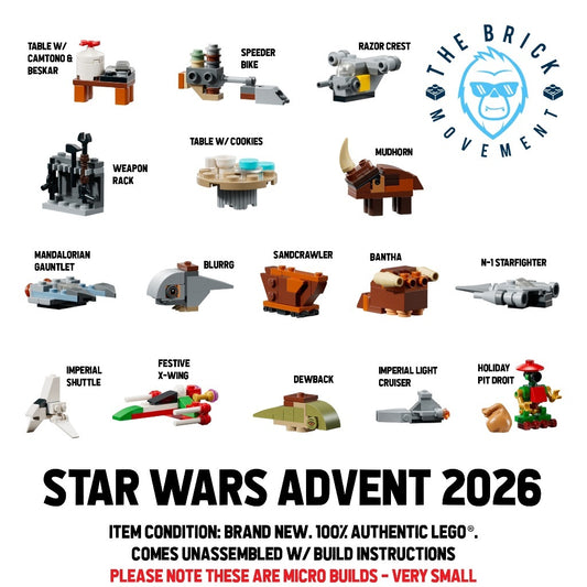 LEGO STAR WARS Advent Calendar 2026 Micro Build
