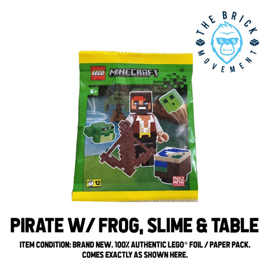 LEGO MINECRAFT Pirate w/ Frog, Slime & Table Foil / Paper Pack