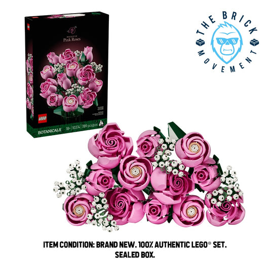 LEGO BOTANICALS 10374 Pink Roses Bouquet Set