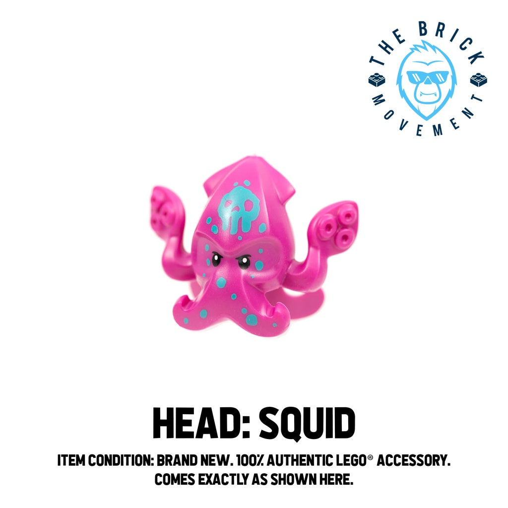 LEGO ACCESSORIES - MINIFIGURE HEAD - Squid