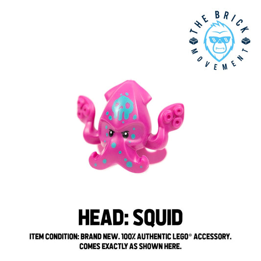 LEGO ACCESSORIES - MINIFIGURE HEAD - Squid