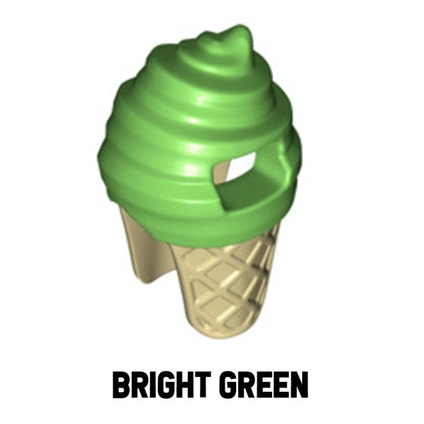 LEGO ACCESSORIES - MINIFIGURE HEADGEAR - Ice Cream Cone