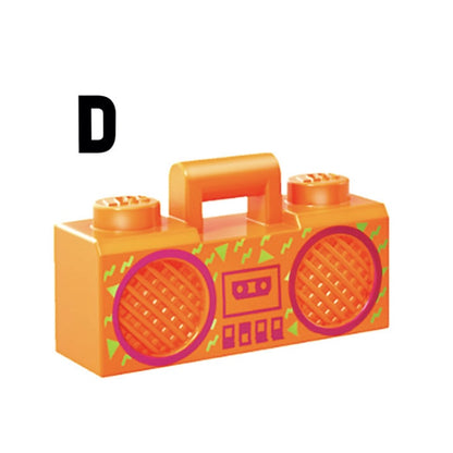 LEGO ACCESSORIES - MUSICAL INSTRUMENT - Boombox & Casette Tape