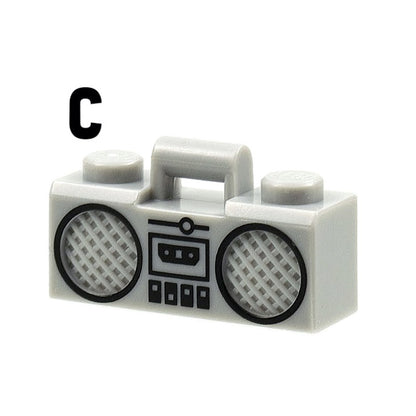 LEGO ACCESSORIES - MUSICAL INSTRUMENT - Boombox & Casette Tape