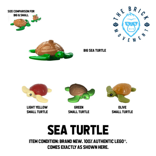 LEGO ACCESSORIES - ANIMAL - Sea Turtle (Small & Big)