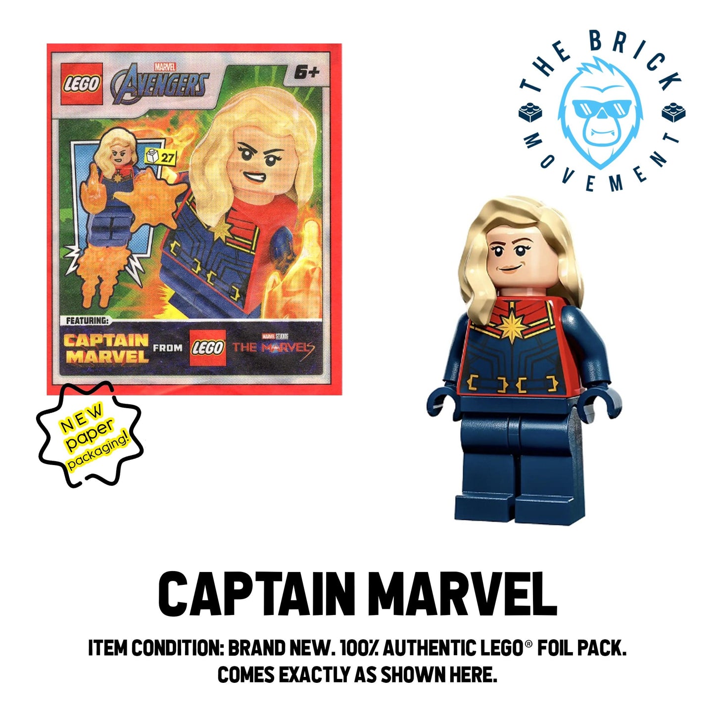 LEGO MARVEL Captain Marvel Foil Pack