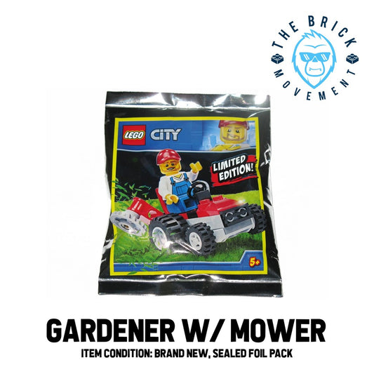 LEGO CITY Gardener w/ Lawn Mower Foil Pack