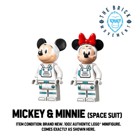 LEGO DISNEY Mickey & Minnie Mouse (Space Suit) Minifigure Lot