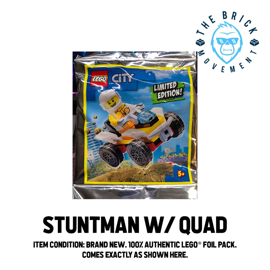 LEGO CITY Stuntman w/ Quad Foil Pack