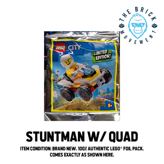 LEGO CITY Stuntman w/ Quad Foil Pack