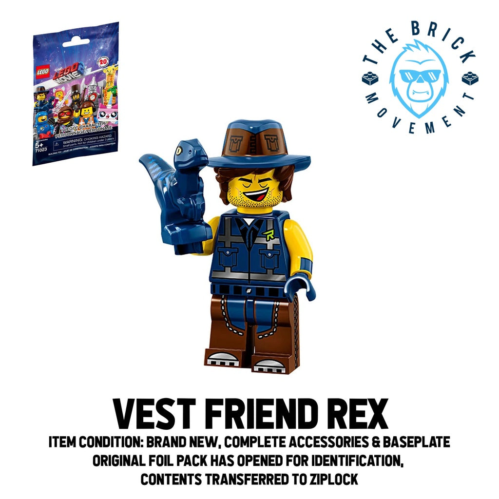 LEGO Collectible Minifigure Series THE LEGO MOVIE 2: Vest Friend Rex Minifigure