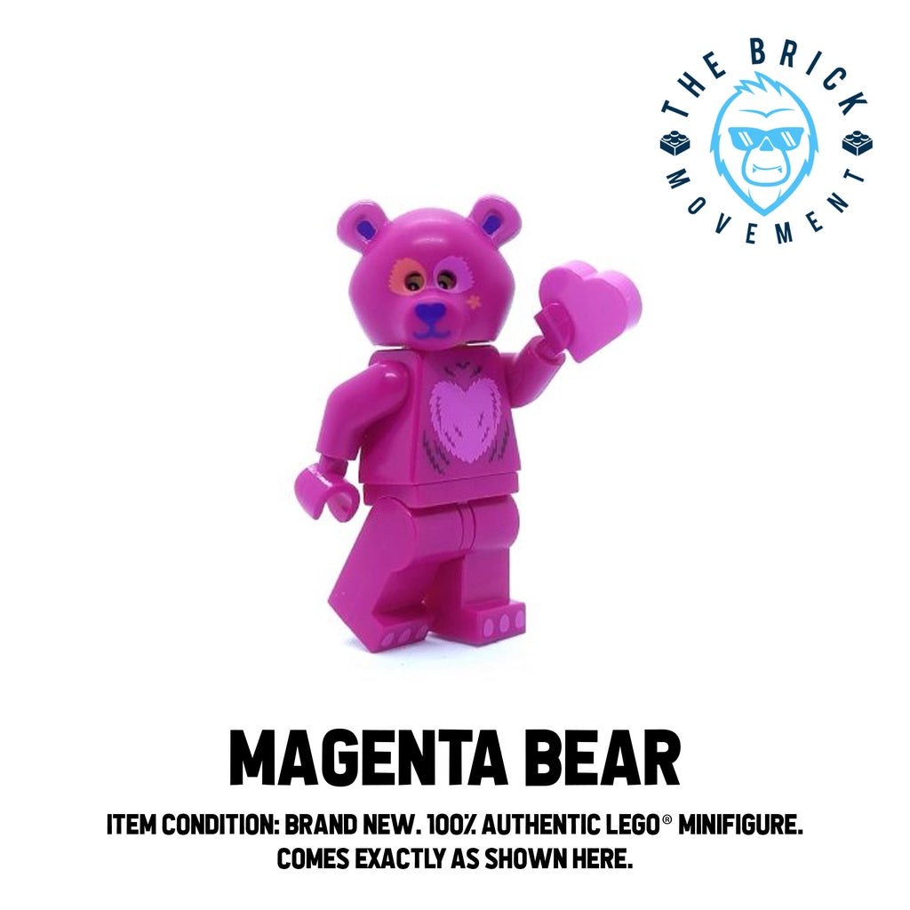 LEGO BAM Magenta Bear Minifigure