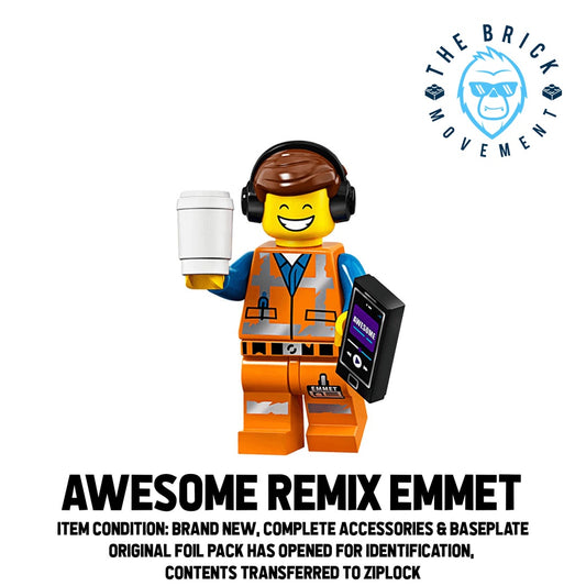 LEGO Collectible Minifigure Series THE LEGO MOVIE 2: Awesome Remix Emmet Minifigure