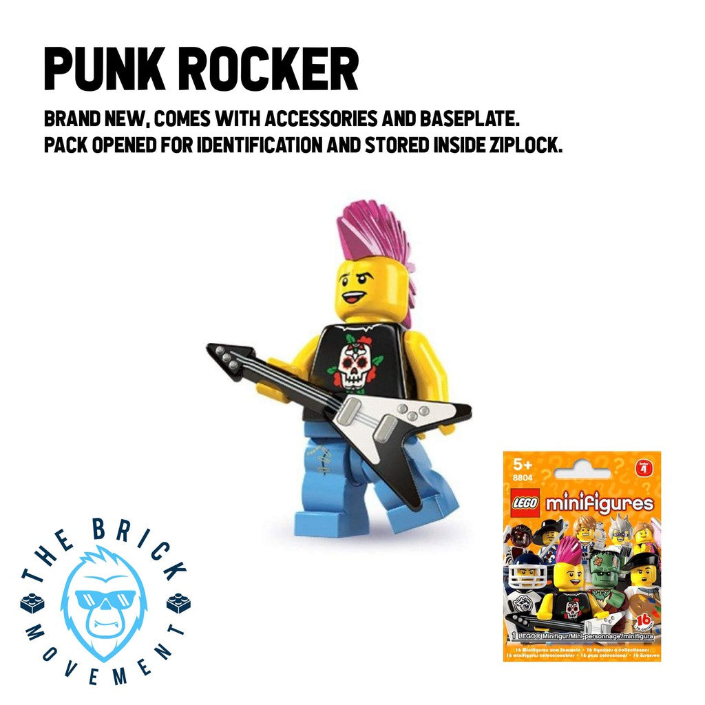 Lego Rocker LEGO Collectible Minifigure Series 4: Punk Rocker Minifigure – The ...