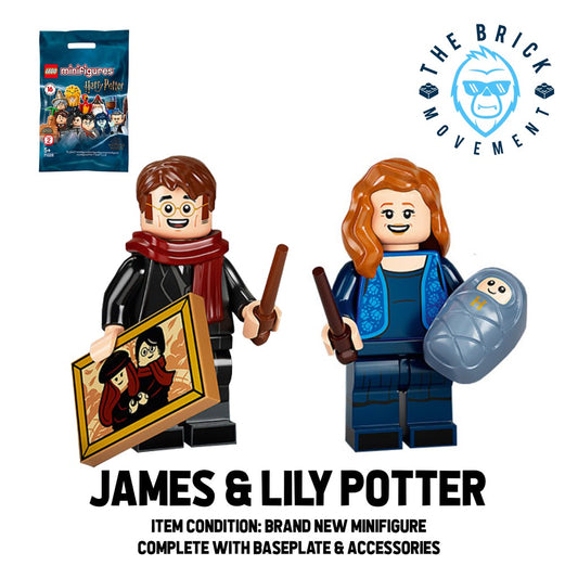 LEGO Collectible Minifigure Series HARRY POTTER 2: James Potter and Lily Potter Minifigures