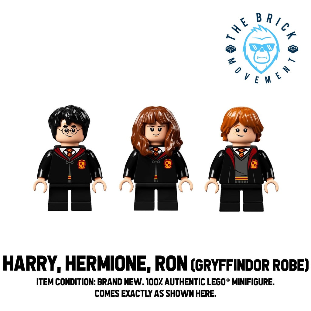 LEGO HARRY POTTER, Hermione, Ron (Gryffindor Robe) Minifigure Lot