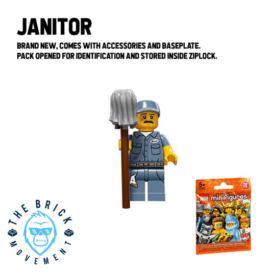 LEGO Collectible Minifigure Series 15: Janitor Minifigure