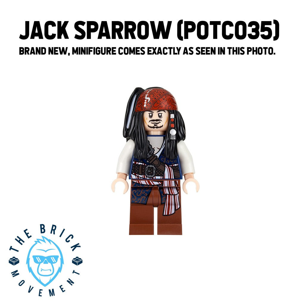 LEGO PIRATES OF THE CARRIBEAN Jack Sparrow Minifigure