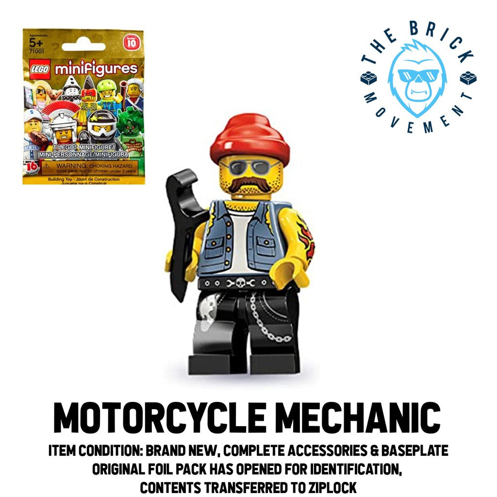 LEGO Collectible Minifigure Series 10: Motorcycle Mechanic Minifigure