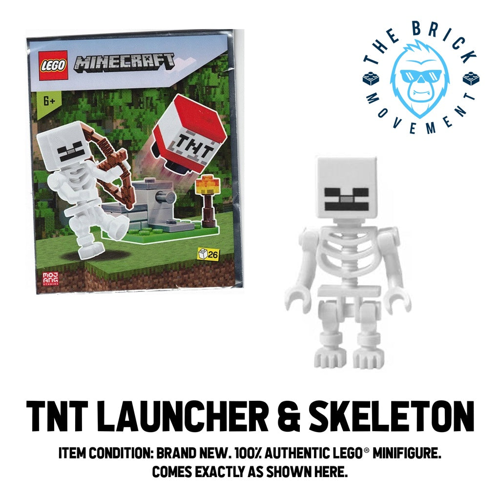 LEGO MINECRAFT TNT Launcher & Skeleton Foil Pack