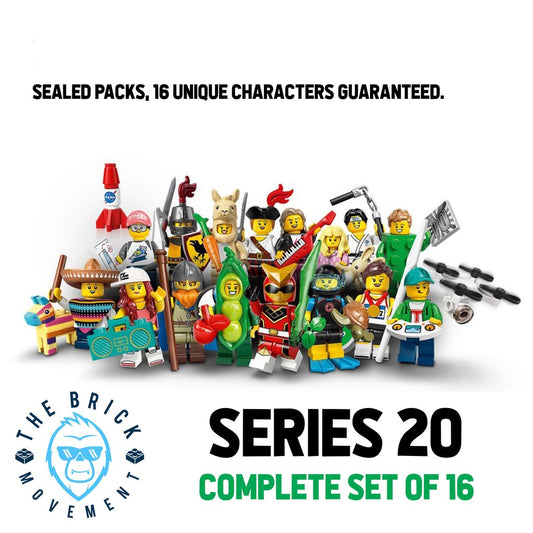 LEGO Collectible Minifigure Series 20: Complete Set of 16 Minifigures