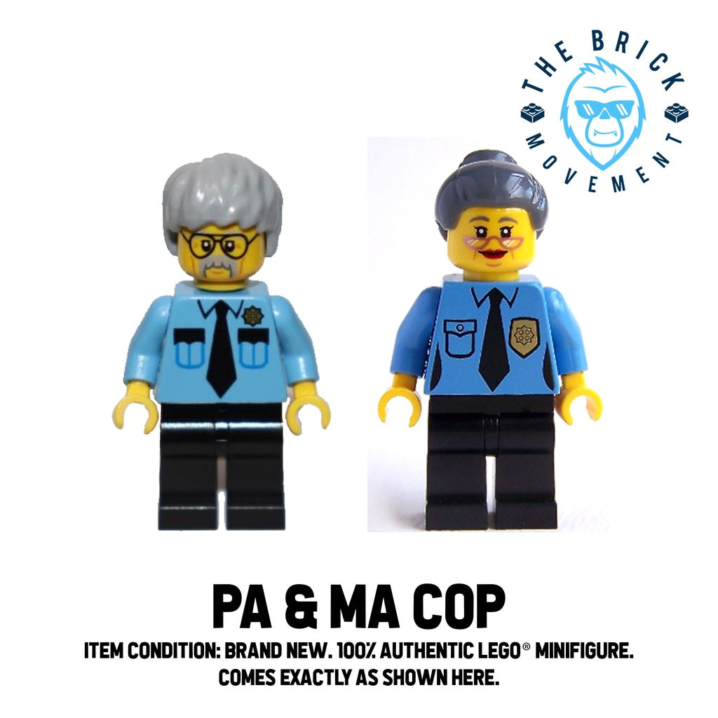 LEGO THE LEGO MOVIE Pa & Ma Cop Minifigure Lot