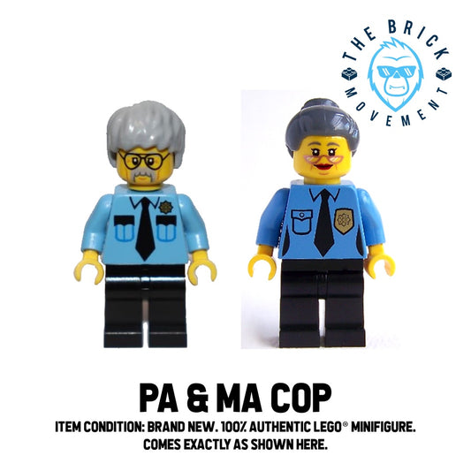 LEGO THE LEGO MOVIE Pa & Ma Cop Minifigure Lot