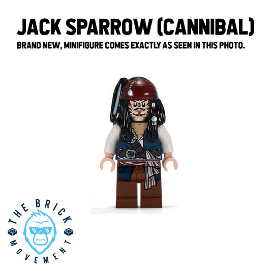 LEGO PIRATES OF THE CARRIBEAN Jack Sparrow (Cannibal) Minifigure