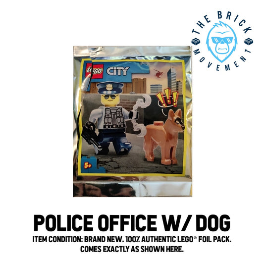 LEGO CITY Police Officer with Dog Foil Pack