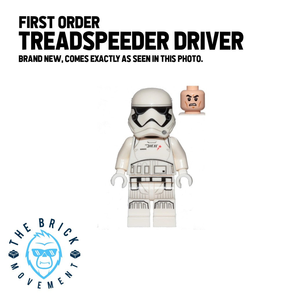 LEGO STAR WARS First Order Treadspeeder Driver Minifigure