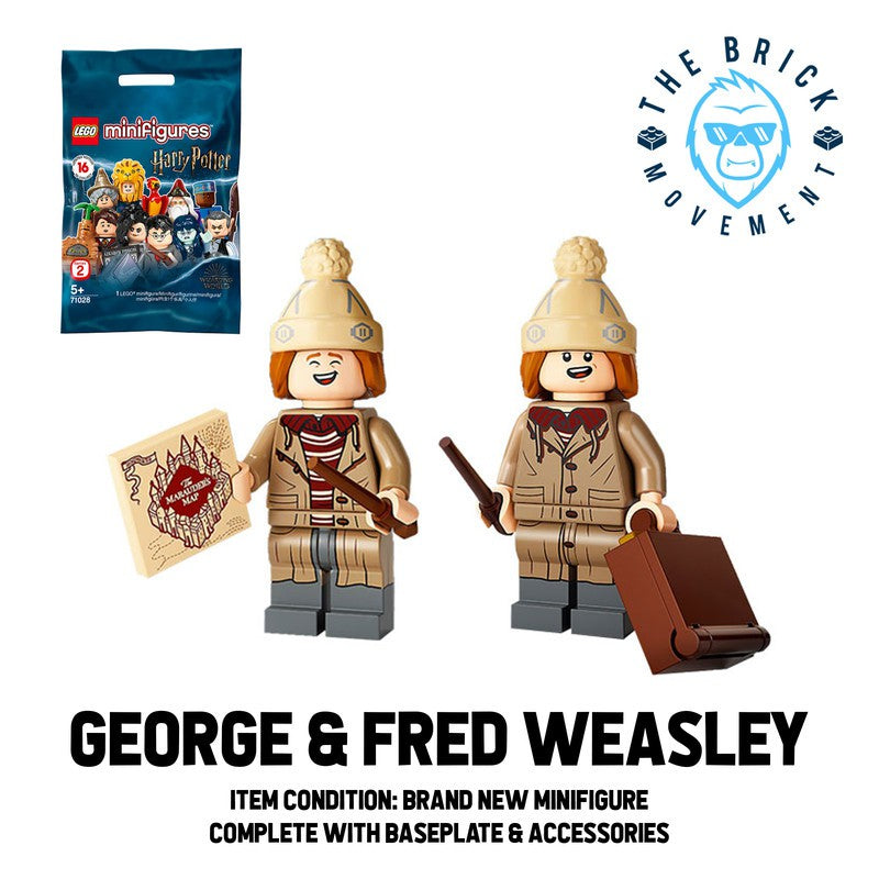 LEGO Collectible Minifigure Series HARRY POTTER 2: Fred & George Weasley Minifigures