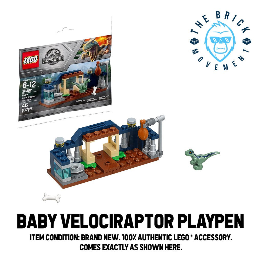 LEGO JURASSIC WORLD Baby Velociraptor Playpen Polybag