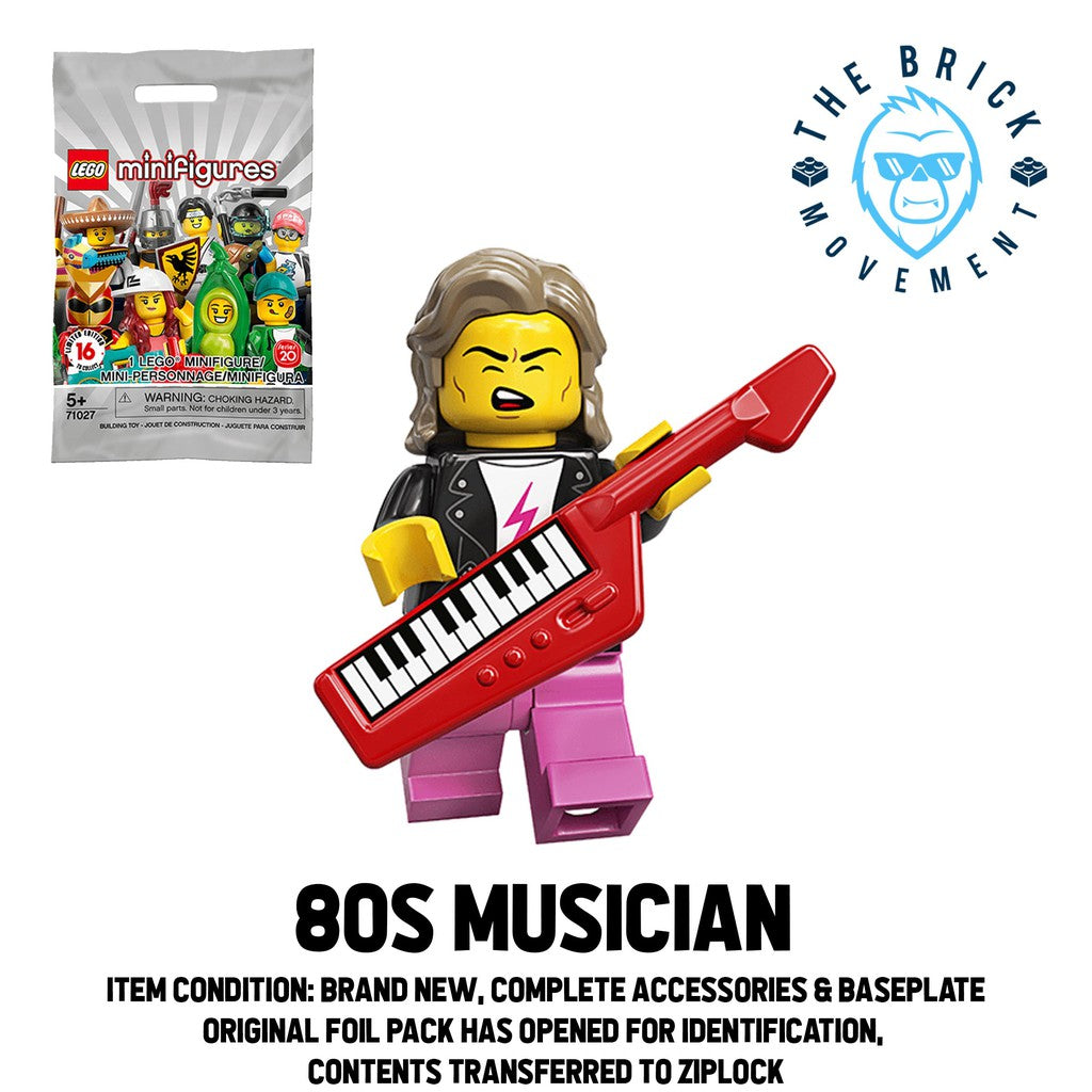 LEGO Collectible Minifigure Series 20: 80's Musician Minifigure