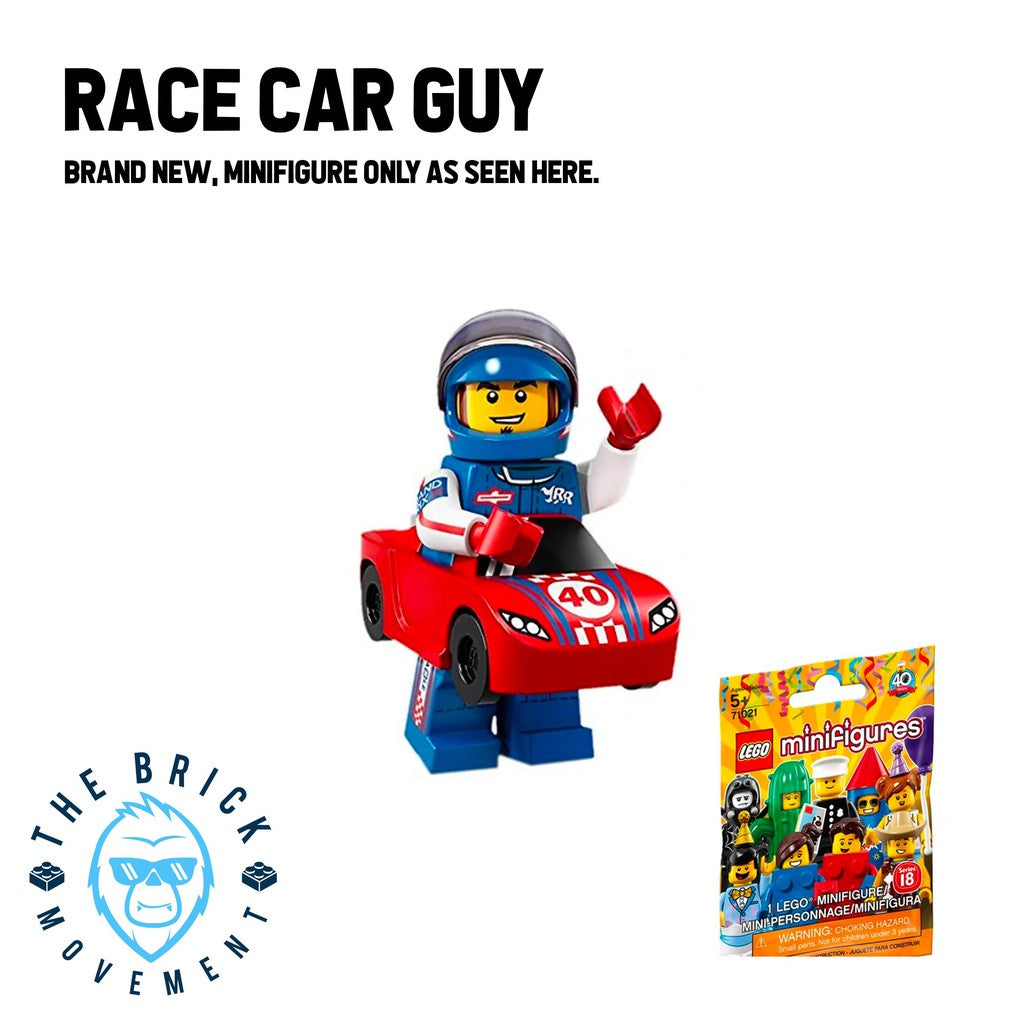 LEGO Collectible Minifigure Series 18: Race Car Guy Minifigure – The ...