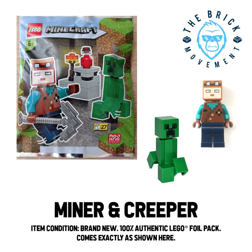 LEGO MINECRAFT Miner & Creeper Foil Pack