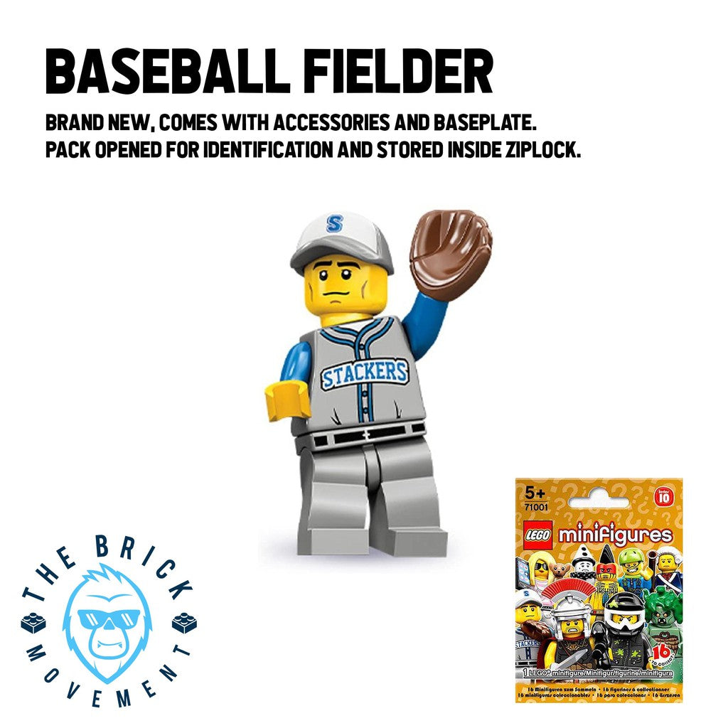 LEGO Collectible Minifigure Series 10: Baseball Fielder Minifigure