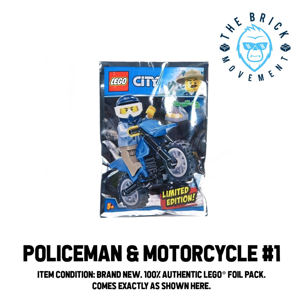 LEGO CITY Policeman & Motorcycle Foil Pack #1