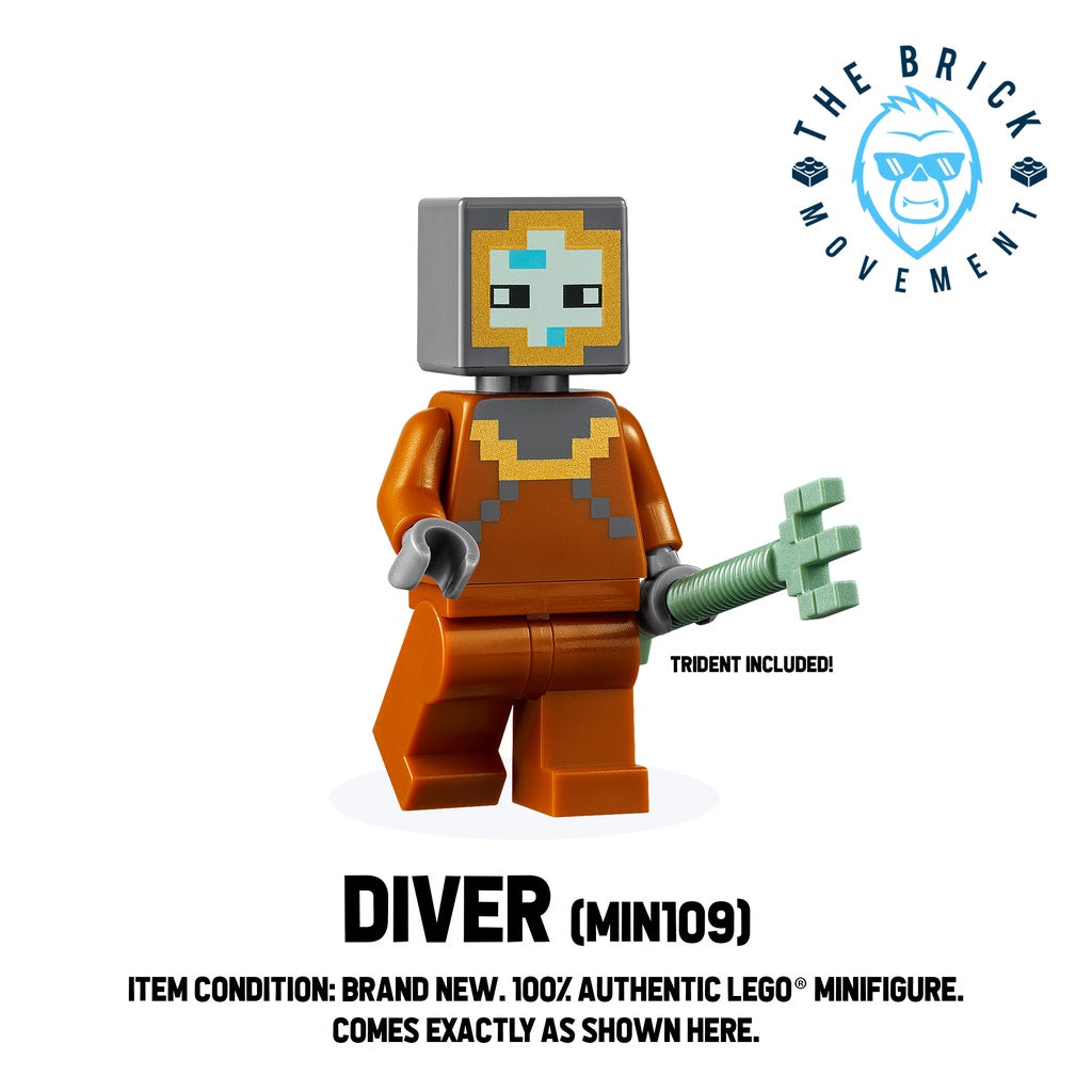 LEGO MINECRAFT Diver Minifigure