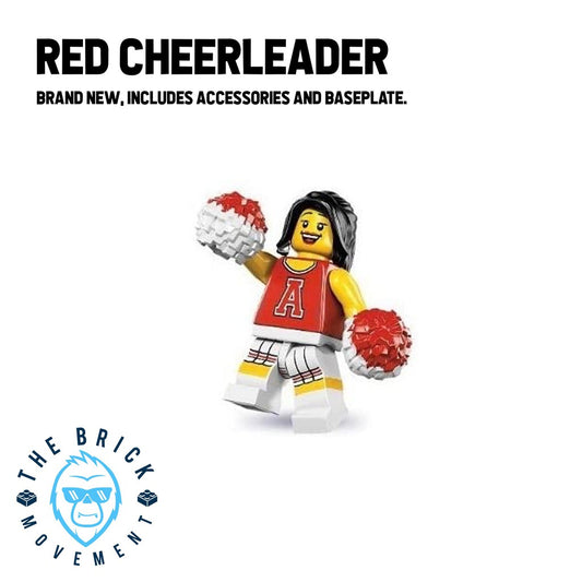 LEGO Collectible Minifigure Series 8: Red Cheerleader Minifigure