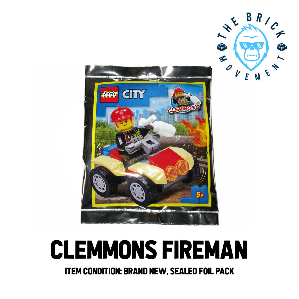 LEGO CITY Clemmons Fireman Foil Pack