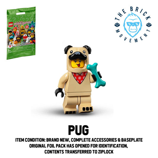 LEGO Collectible Minifigure Series 21: Pug Costume Guy Minifigure