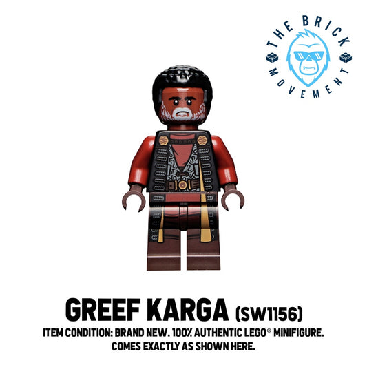 LEGO STAR WARS THE MANDALORIAN Greef Karga Minifigure