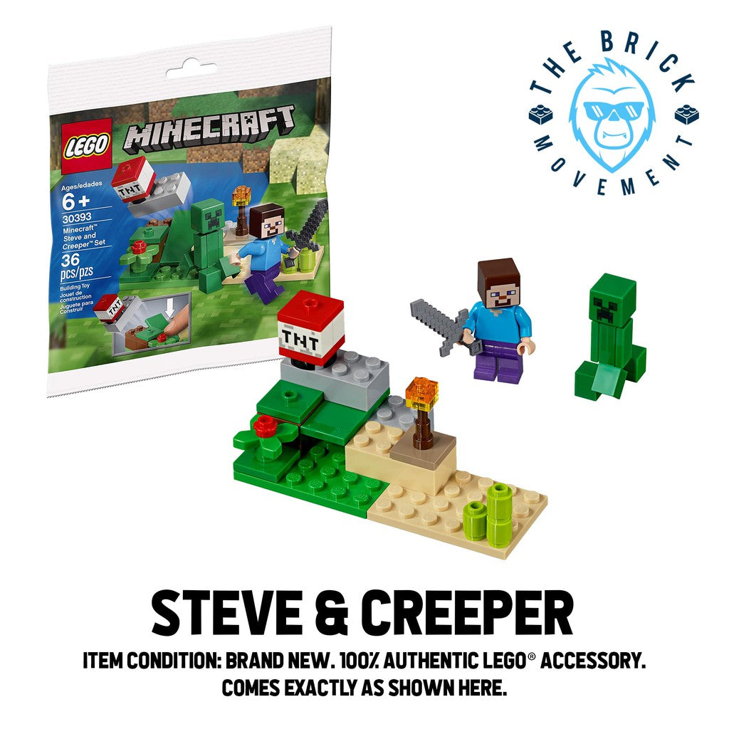 LEGO MINECRAFT Steve and Creeper Polybag