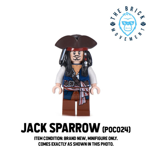 LEGO PIRATES OF THE CARRIBEAN Jack Sparrow Minifigure