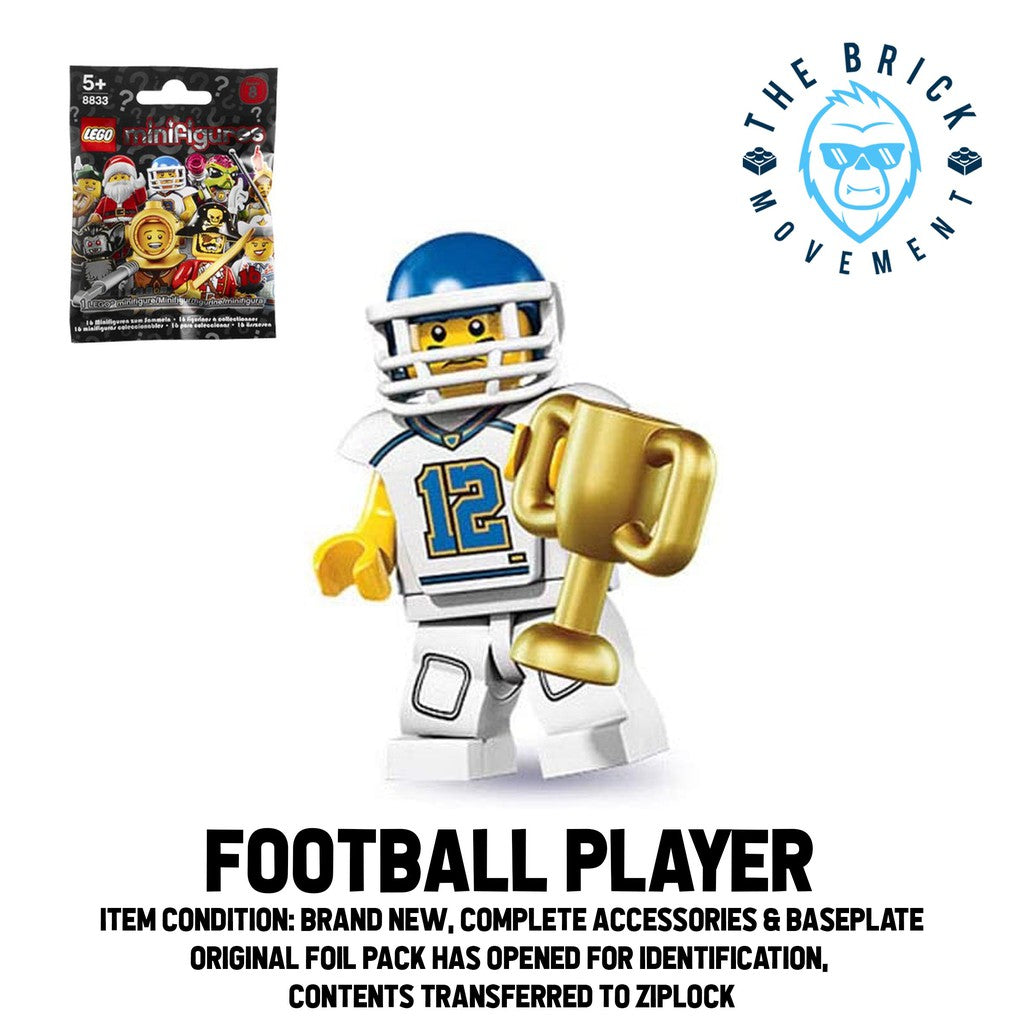 LEGO Collectible Minifigure Series 8: Football Player Minifigure