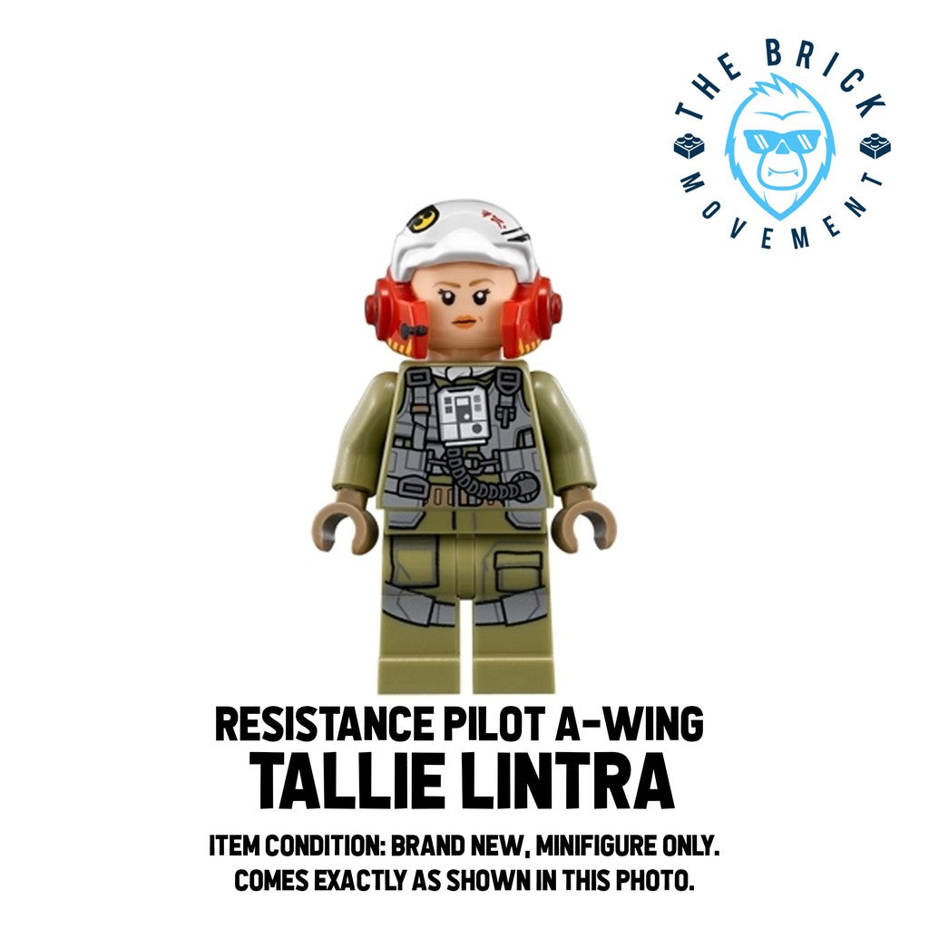 LEGO STAR WARS Resistance Pilot A-Wing Tallie Lintra Minifigure